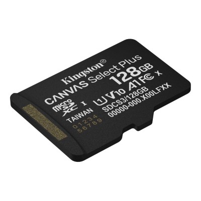 Карта памяти microSDXC Kingston 128Gb Canvas Select Plus Gen3 class 10 А1 UHS-I (SDCS3/128GBSP)