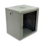 Шафа серверна SteelNet 12U 600 x 450 для мережевого обладнання (скло, сірий)