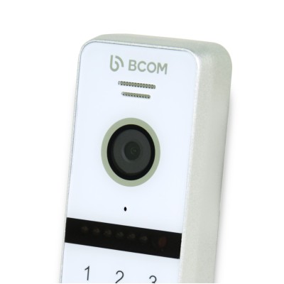 Відеопанель BCOM BT-400FHD-AC White з вбудованою клавіатурою і зчитувачем Mifare