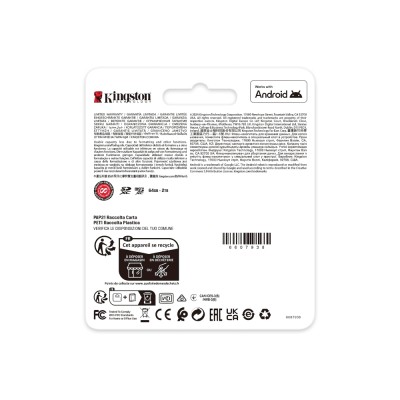 Карта пам'яті Kingston microSDXC 256GB Canvas Go! Plus G4 Class 10 UHS-I U3 V30 A2 (SDCG4/256GBSP)
