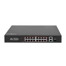 Коммутатор сетевой GreenVision POE GV-010-D-16+2 PG+1 SFP