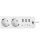 Мережевий фільтр Logicpower PREMIUM LP-X3 USB 4 м White (2200Вт)