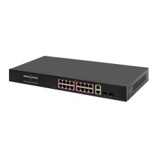 Комутатор мережевий GreenVision POE GV-022-D-16G+2PG+2SFP