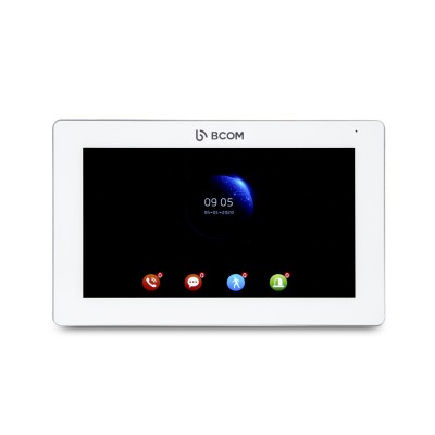 Комплект відеодомофона BCOM BD-770FHD White Kit: відеодомофон 7" і відеопанель