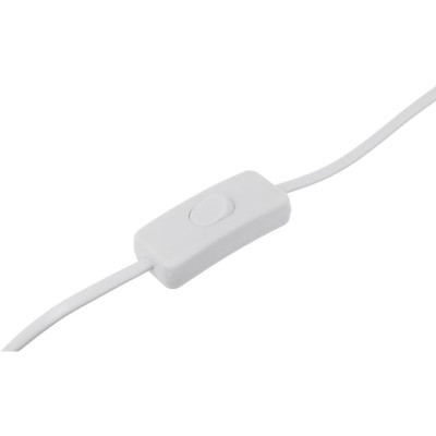 Шнур з вилкою та перемикачем e.wire.switch/plug.white, білий, 2x0.75, 1,5м