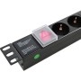Сетевой фильтр Hypernet SPP8 8 розеток с кабелем 1.8 м 19'' с выключателем