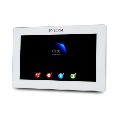 Комплект відеодомофона BCOM BD-770FHD White Kit: відеодомофон 7" і відеопанель