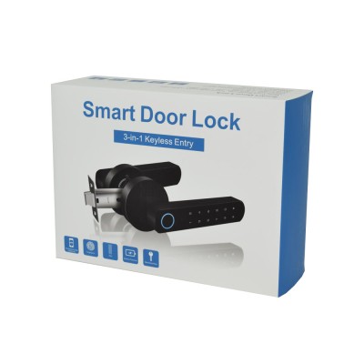 Умный дверной замок ATIS Lock BT-100-T Black с доступом по отпечатку пальца и поддержкой Tuya Smart