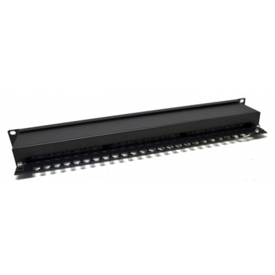 Патч-панель CMS 19" 24xRJ-45 FTP, кат. 5e с организатором кабеля
