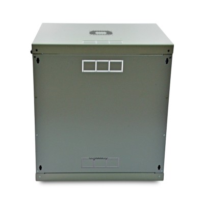 Шафа серверна SteelNet 12U 600 x 600 для мережевого обладнання (скло, сірий)