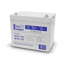 Аккумулятор гелевый 12В 70А·ч для ИБП Full Energy FEL-1270