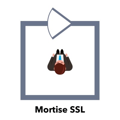 Ригельний замок ATIS Lock Mortise SS-L врізний для системи контролю доступу