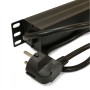 Сетевой фильтр Kingda (KD-GER(16)N1008WKPDY30W19A) черный, 8 розеток с выключателем, длина кабеля 1.8 м