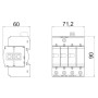 Обмежувач перенапруг OBO Bettermann Тип II V20-C 3+NPE+FS (5094765)