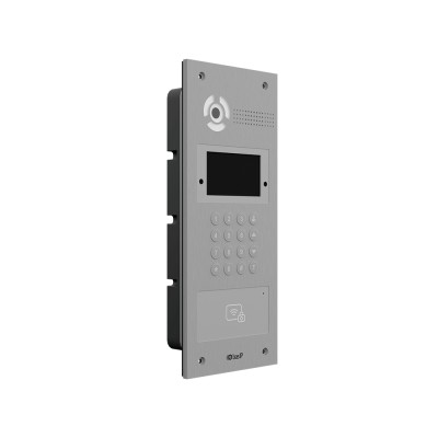 Багатоабонентська IP-виклична панель Bas-IP AA-07FBI (silver) зі зчитувачем UKEY та розпізнаванням облич для IP-домофонів