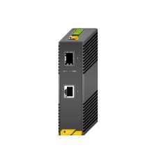 1G індустріальный медіаконвертер AL MC-1P1SGI, 1*1000Mbps PoE Port, 1*1000Mbps SFP Slot, DIN rail, з DC48V 1.35A Power Adapter (DIN-rail mount)
