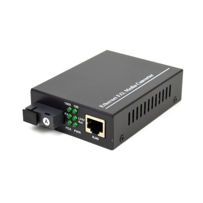 1G медиаконвертер AL MC-SC20G T1310, 1*10/100/1000Mbps RJ45 Port, 1*1000Mbps SM port, BiDi T1310nm/R1550nm, SC, 20km, с DC5V 1A Power Купить в Украине: Киеве, Харькове, Днепре, Одессе, Запорожье,