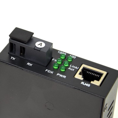 1G медиаконвертер AL MC-SC20G T1310, 1*10/100/1000Mbps RJ45 Port, 1*1000Mbps SM port, BiDi T1310nm/R1550nm, SC, 20km, с DC5V 1A Power Купить в Украине: Киеве, Харькове, Днепре, Одессе, Запорожье,