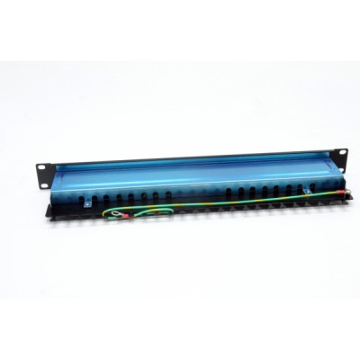 Патч-панель CMS 19" 24xRJ-45 FTP, кат. 6 з огранізатором кабелю