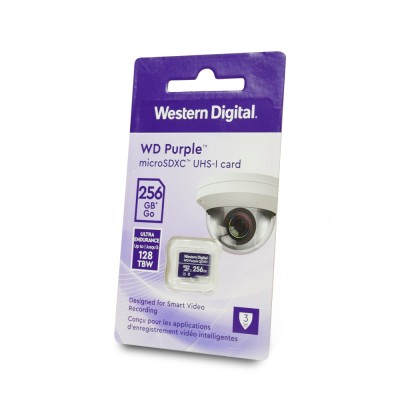 Карта памяти Western Digital MICRO SDXC 256GB UHS-I WDD256G1P0C WDC специализированная для видеонаблюдения
