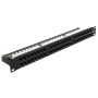 Патч-панель Hypernet 48 портів UTP кат.5е 19" PP-KUTP48-1U з утримувачем кабелю