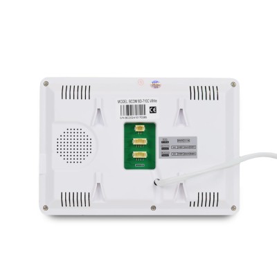 Комплект відеодомофона BCOM BD-710S Kit: відеодомофон 7" white та відеопанель silver
