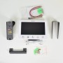 Комплект відеодомофона BCOM BD-710S Kit: відеодомофон 7" white та відеопанель silver