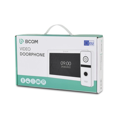 Комплект відеодомофона BCOM BD-780 White Kit: відеодомофон 7" і відеопанель