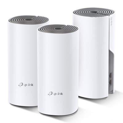 Домашняя Mesh Wi-Fi система TP-LINK DECO E4 3PK AC1200 2xFE LAN/WAN MU-MIMO (DECO-E4-3-PACK)
