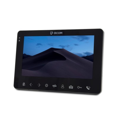 Комплект відеодомофона BCOM BD-780FHD Black Kit: відеодомофон 7" і відеопанель