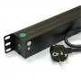Сетевой фильтр Kingda (KD-GER(16)N1008WKPDY30W19A) черный, 8 розеток с выключателем, длина кабеля 1.8 м