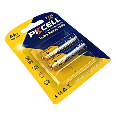 Батарейка PKCELL Extra Heavy Duty AA R6P 1.5V, 2шт./блістер