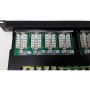 Патч-панель CMS 19" 24xRJ-45 FTP, кат. 5e с организатором кабеля