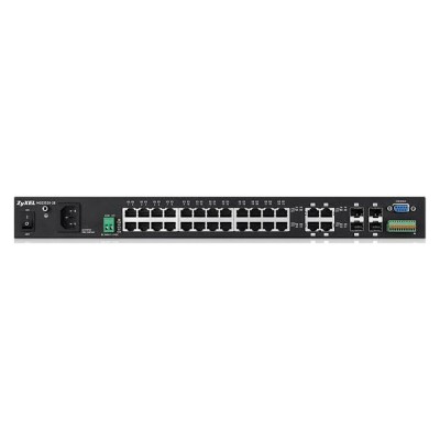 Комутатор ZyXEL MGS3520-28-L2 гігабітний 28-портовий з функцією заряду АКБ