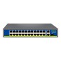Некерований 27-портовий PoE-комутатор Hisource Hi-F2421GBL-C з 24 портами PoE