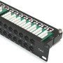 Патч-панель 19" 48xRJ-45 UTP, кат. 6, 1U, dual type, Kingda
