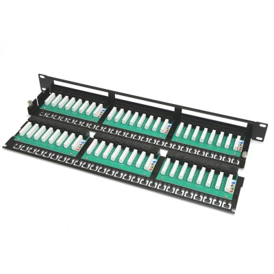 Патч-панель 19" 48xRJ-45 UTP, кат. 6, 1U, dual type, Kingda