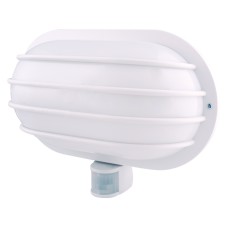 Світильник настінний з датчиком руху e.sensor.lum.69.e27.white (білий) 180°, IP44