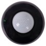 Датчик движения инфракрасный потолочный e.sensor.pir.07.black (черный), 360°, IP20
