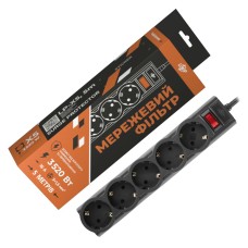 Мережевий фільтр PREMIUM LP-X5 5 м Black (3520Вт)