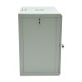Шафа серверна SteelNet 18U 600 x 600 для мережевого обладнання (скло, сірий)