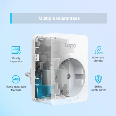 Смарт-розетка TP-LINK Tapo P100 2 шт/пак N300 BT 10A (TAPO-P100-2-PACK)