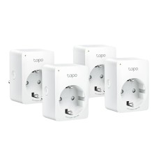 Смарт-розетка TP-LINK Tapo P100 4 шт/пак N300 BT 10A (TAPO-P100-4-PACK)
