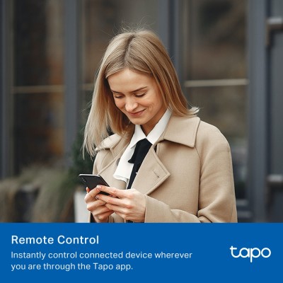 Розумна розетка компактна TP-LINK Tapo P100M N300 BT 10A