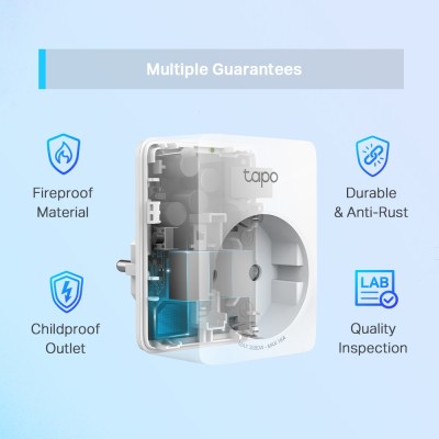 Смарт-розетка TP-LINK Tapo P110 N300 16A 2 шт/пак (TAPO-P110-2-PACK)