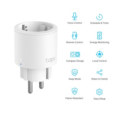 Смарт-розетка TP-LINK Tapo P115 N300 16A (TAPO-P115-1-PACK)