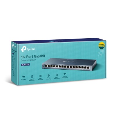 Комутатор TP-Link TL-SG116 16-портовий гігабітний некерований