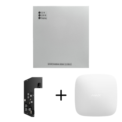 Блок безперебійного живлення Блискавка ББЖ 12-90-3 20А для Ajax Hub(2G), Hub Plus, ReX