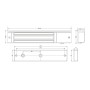 Замок електромагнітний 280 кг SEVEN ML-7750 white