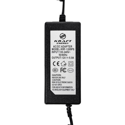 Блок живлення KRF-1205PS Kraft 12V/5A